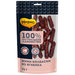 Лакомство для собак Мнямс на каждый мини-колбаски из ягненка 75 г, 50 шт