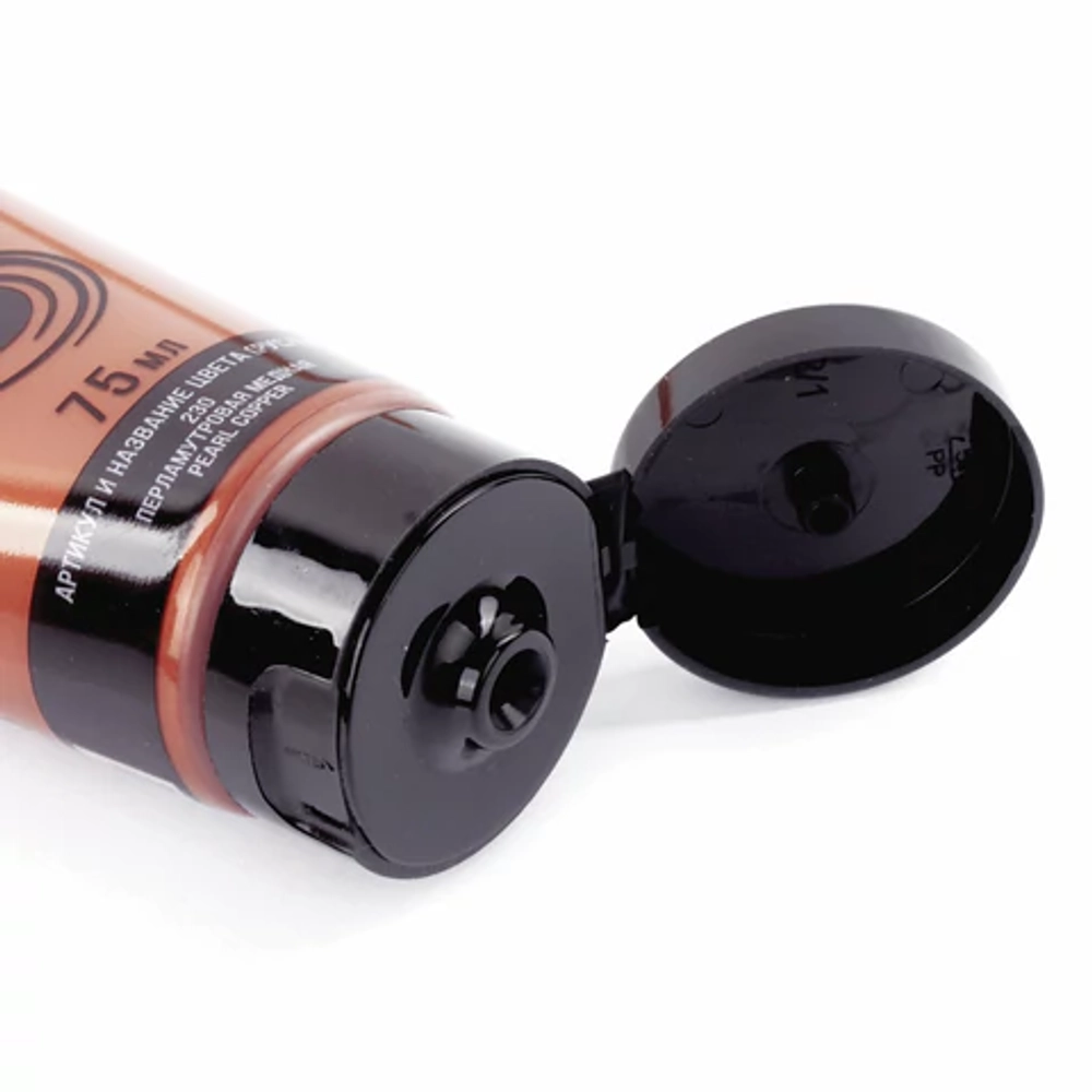 Краска акриловая художественная BRAUBERG ART CLASSIC, туба 75 мл, ПЕРЛАМУТРОВАЯ МЕДНАЯ, 191119