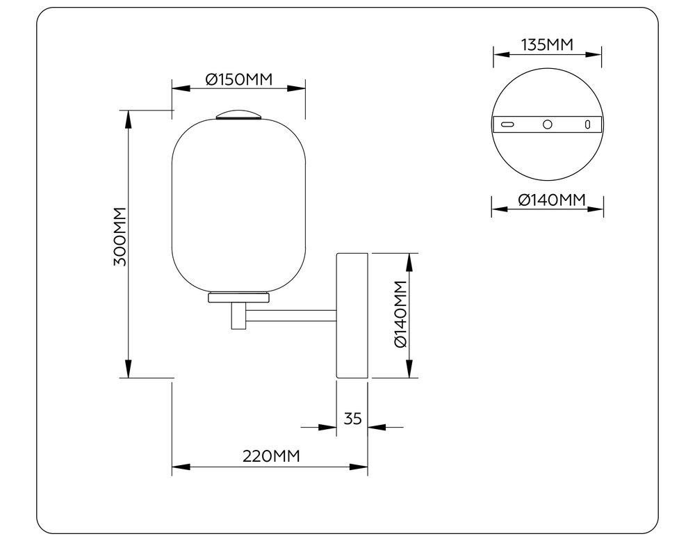 Ambrella Настенный светодиодный светильник Modern LH11039