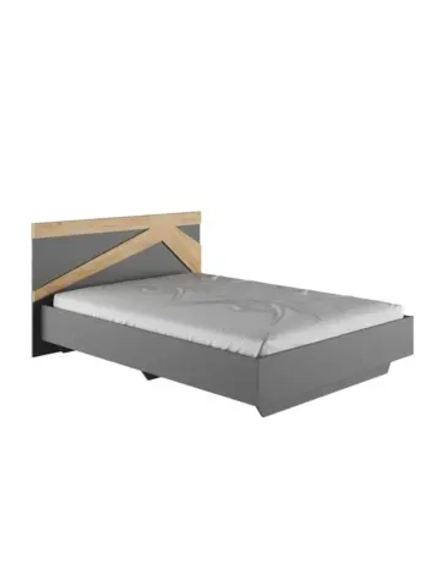 Кровать двухспальная 140х200 Дуб крафт золото