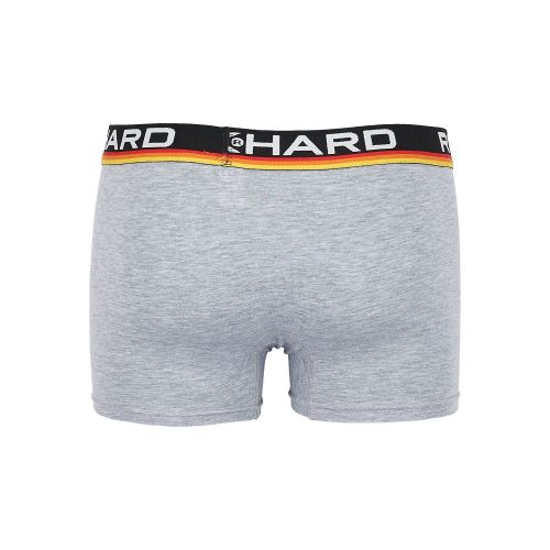 Мужские трусы боксеры светло-серые меланжевые набор 3 в 1 Rockhard RH37006