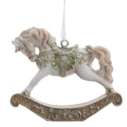 GAEM Фигурка декоративная подвесная "Лошадка-качалка", L7,5 W1,5 H6 см
