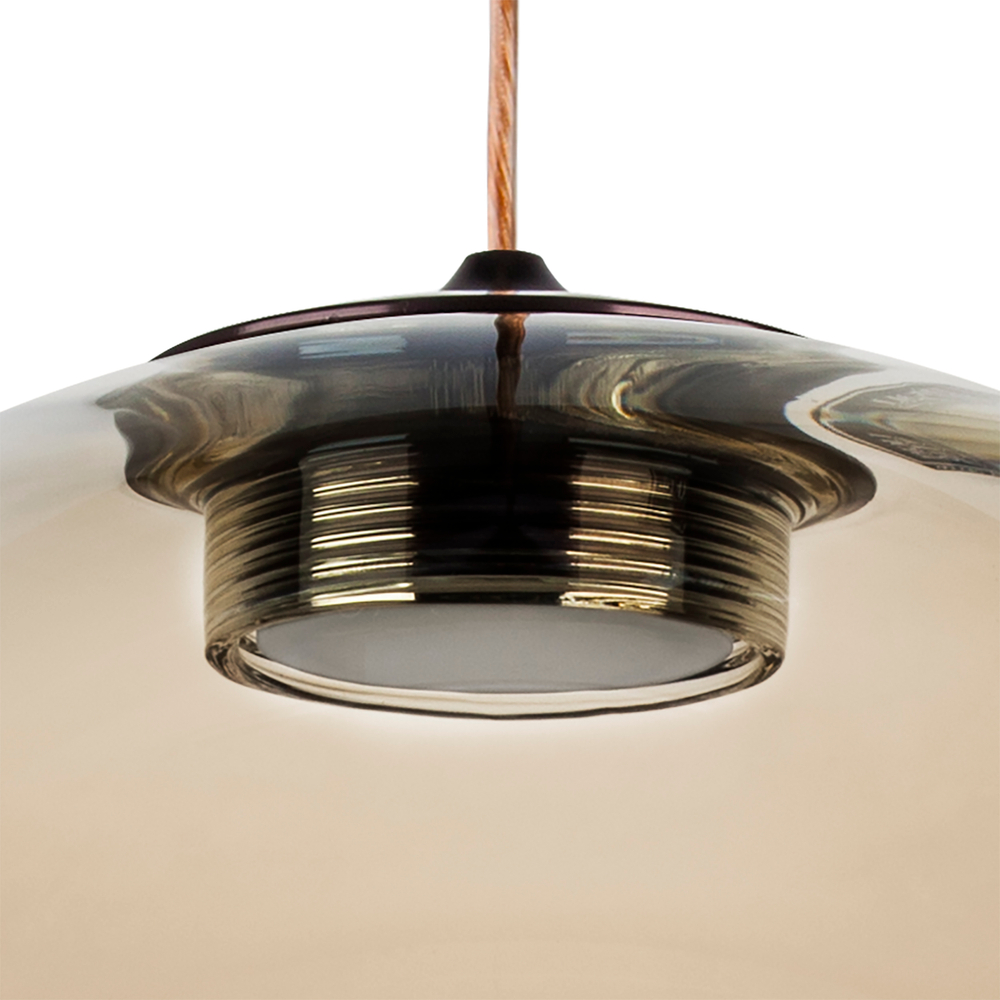 801013 Люстра SFERETTA LED 1х3W 120LM КОФЕЙНЫЙ/КОНЬЯЧНЫЙ 3000K