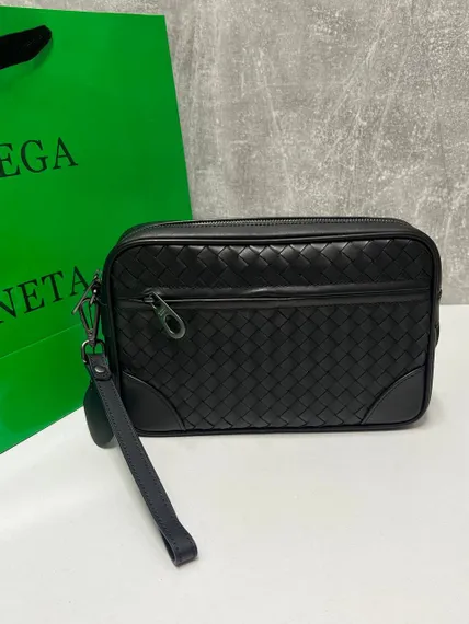Клатч мужской Bottega Veneta Intrecciato черный