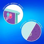 Папка для тетрадей ПИФАГОР А4, 1 отделение, картон/пластик, на молнии, "Bike cats", 272125