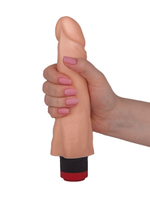 Гелевый вибратор-реалистик - 18,8 см. (Цвет: телесный)