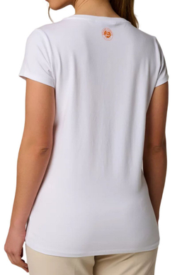 Женская теннисная футболка Roland Garros Stephanie T-Shirt - белый
