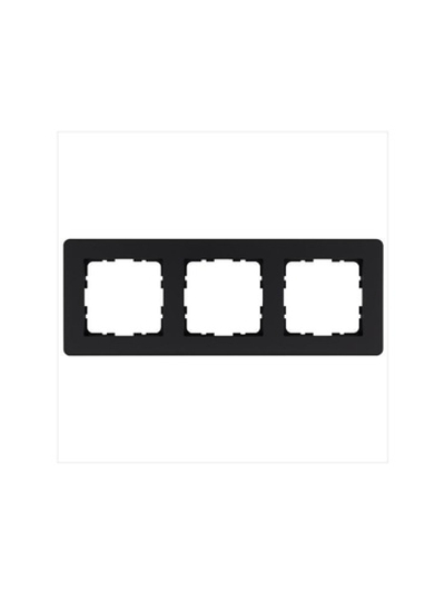 Рамка 3-м G-Flex черн. матов. soft touch Jasmart G1103PB