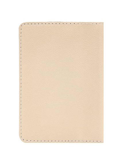 Фото обложка для паспорта Цветок жизни молочная кожа, задник в сложенном виде.