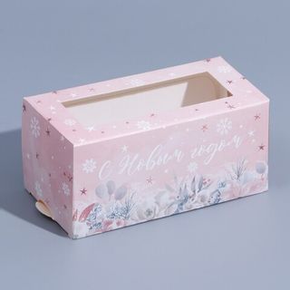 Коробка для макарун Розовое волшебство 12х5,5х5,5см