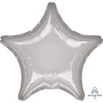 Шар фольгированный Звезда 48 см (Серебряный)