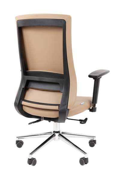 Офисное кресло Chairman 500LUX Россия экокожа бежевый БП