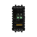 Диммер поворотный модульный, "Avanti", "Черный квадрат", 1 модуль