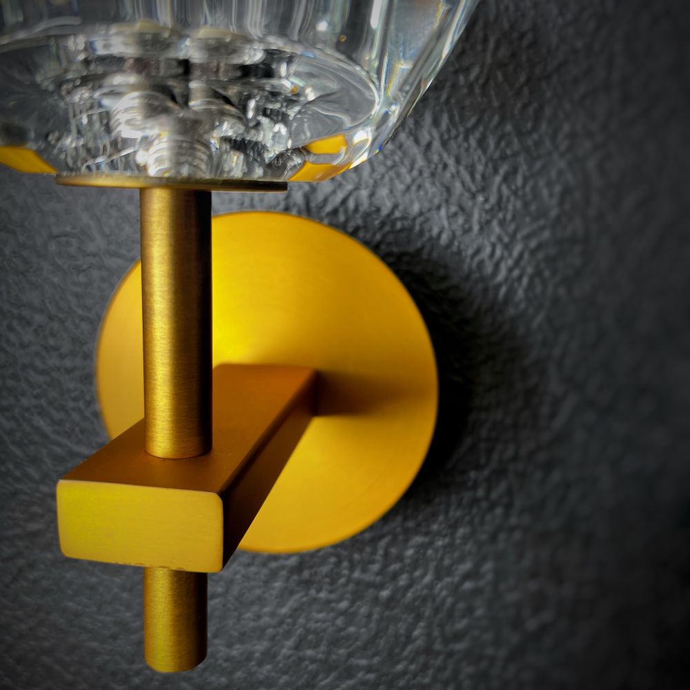 Бра Boule De Cristal Single Sconce Brass By Imperiumloft