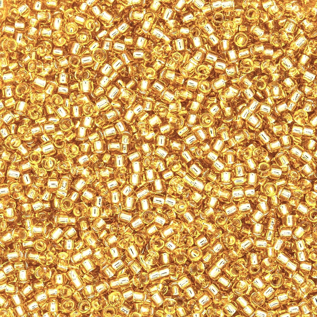 Японский бисер TOHO Round 15/0 (№PF22), с внутренним серебрением, прозрачный