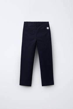 ZARA БАЗОВЫЕ БРЮКИ ЧИНОС, МОРСКОЙ СИНИЙ