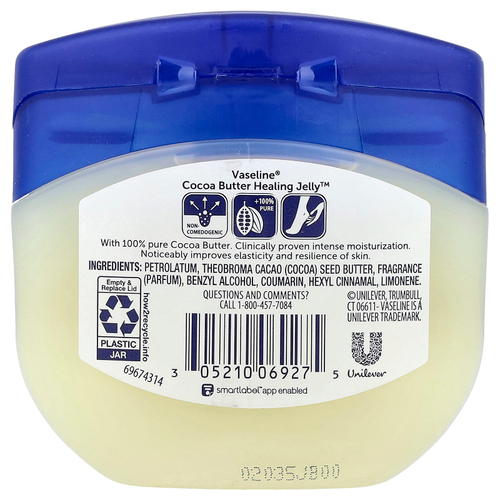 Vaseline, Healing Jelly™ с маслом какао, 212 г (7,5 унции)
