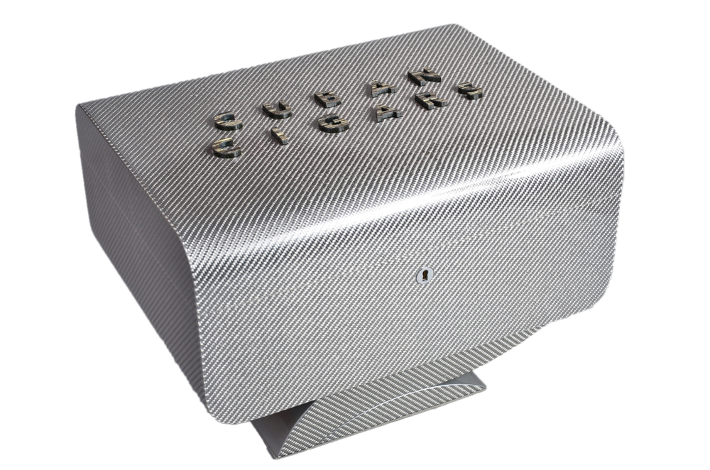 Хьюмидор Gentili на 75 сигар Cuban Сigar Серебристый на подставке