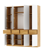 Шкаф 4-х ств. с ящиками Бостон