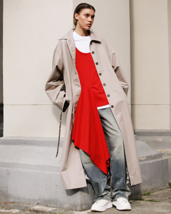 Тренч WARM GRAY