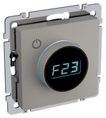 BRITE Термостат электронный с индикацией ТС10-1-БрКр бежевый IEK