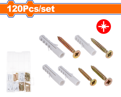 Набор шурупов для ДСП 120 шт.