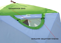 Утепленная зимняя палатка Лотос куб 3 Классик Термо