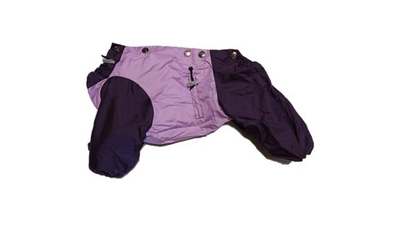 Комбинезон,  утепленный байкой 24 девочка (обхват груди 45 - 52) светло сиреневый - темно фиолетовый