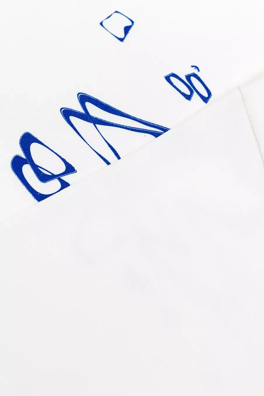 Футболка (S-BLUE) White