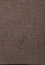 Шерстяной шарф 45×180 BROWN