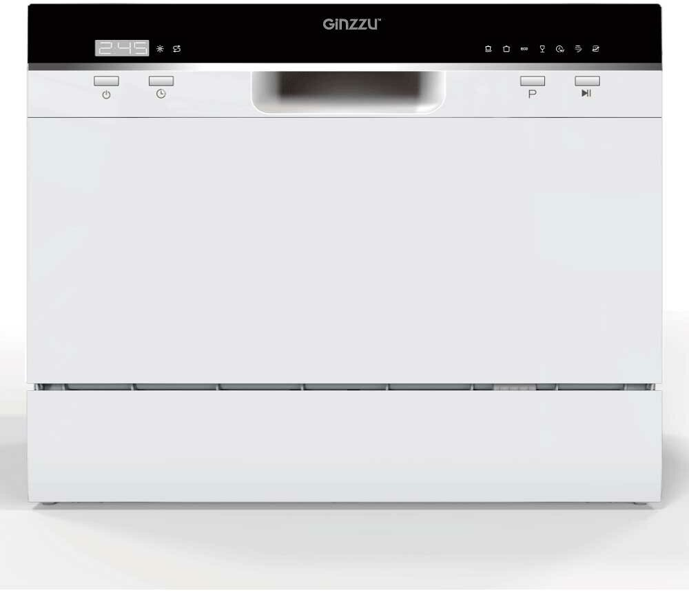 Посудомоечная машина Ginzzu DC361 компактная, 6 комплектов, средство 3в1