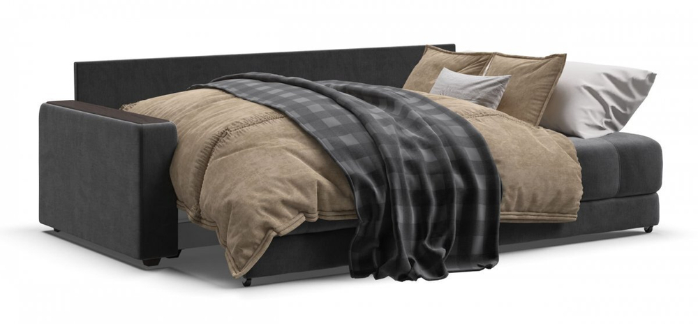 Диван Босс Велюр Монолит серый