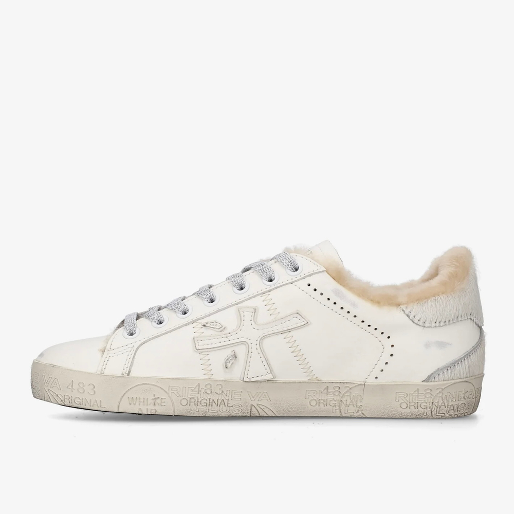 Кожаные кеды Premiata Steven-d 7608M на меху