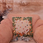 Гобеленовая декоративная наволочка для интерьерной подушки Гирлянда со звездами 47*47