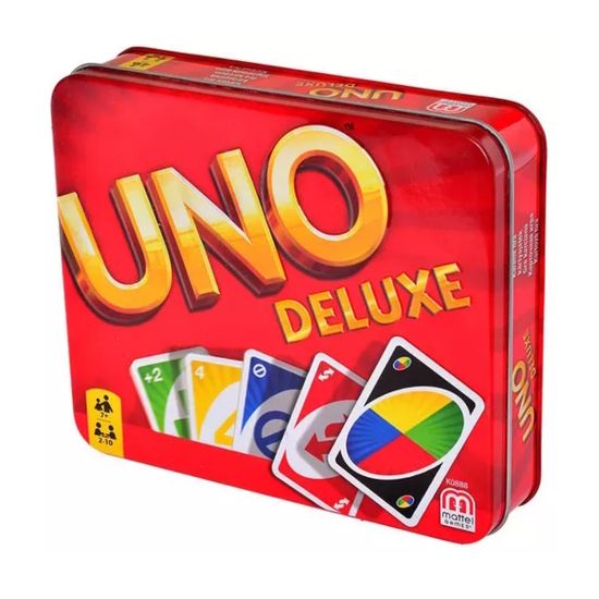 Настольная игра Mattel Uno Deluxe в жестяной коробке