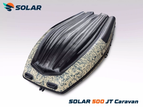 Лодка надувная моторная solar-500 caravan jet tunnel