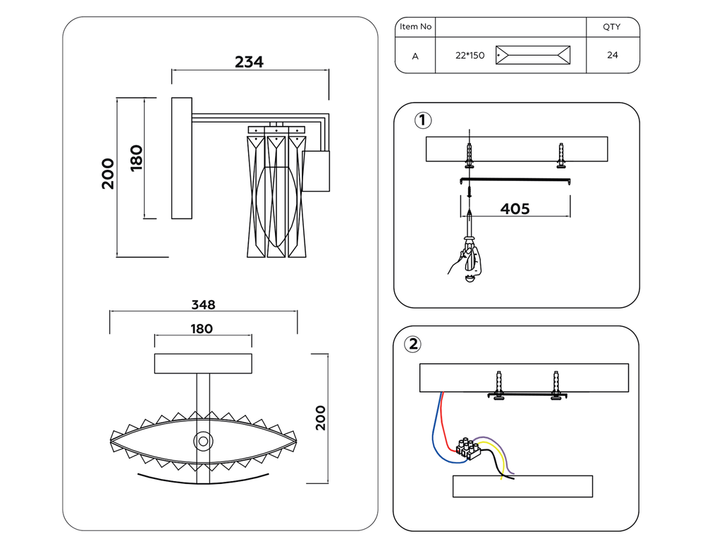 Ambrella Настенный светильник с хрусталем Traditional TR5094