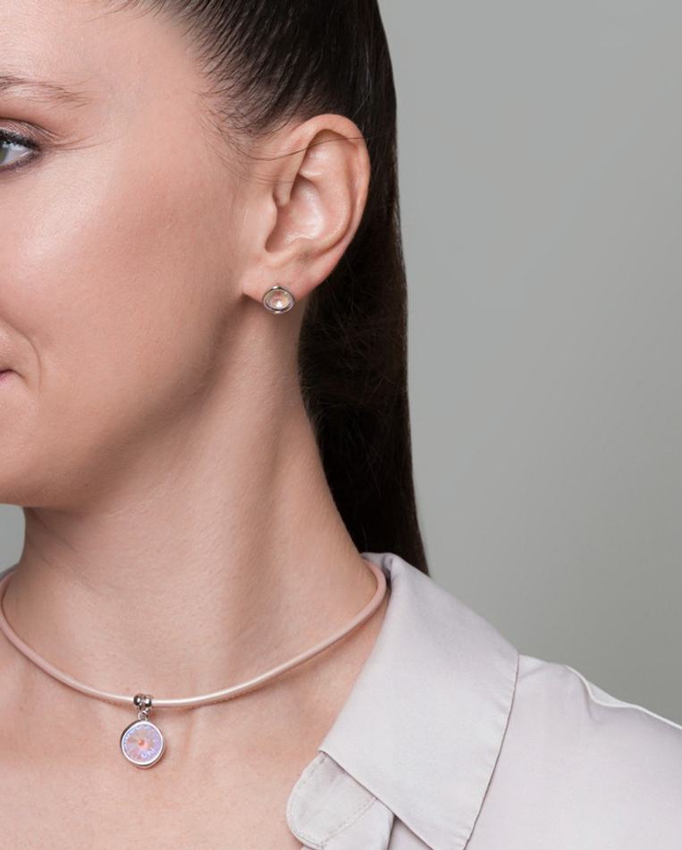 Серьги-пусеты Fiore Luna Dusty Pink Delite A1909.M01 R/S