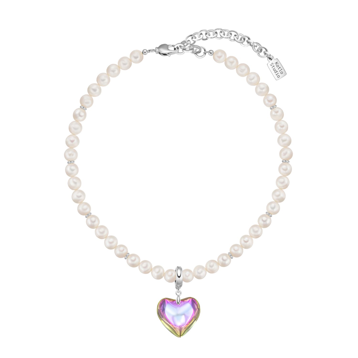 Чокер Classic Heart Holographic-Silver Choker