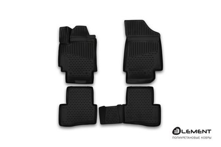 Коврики 3D в салон подходят для HYUNDAI Creta (I, Ip), 2016-2021, 4 шт. (полиуретан)
