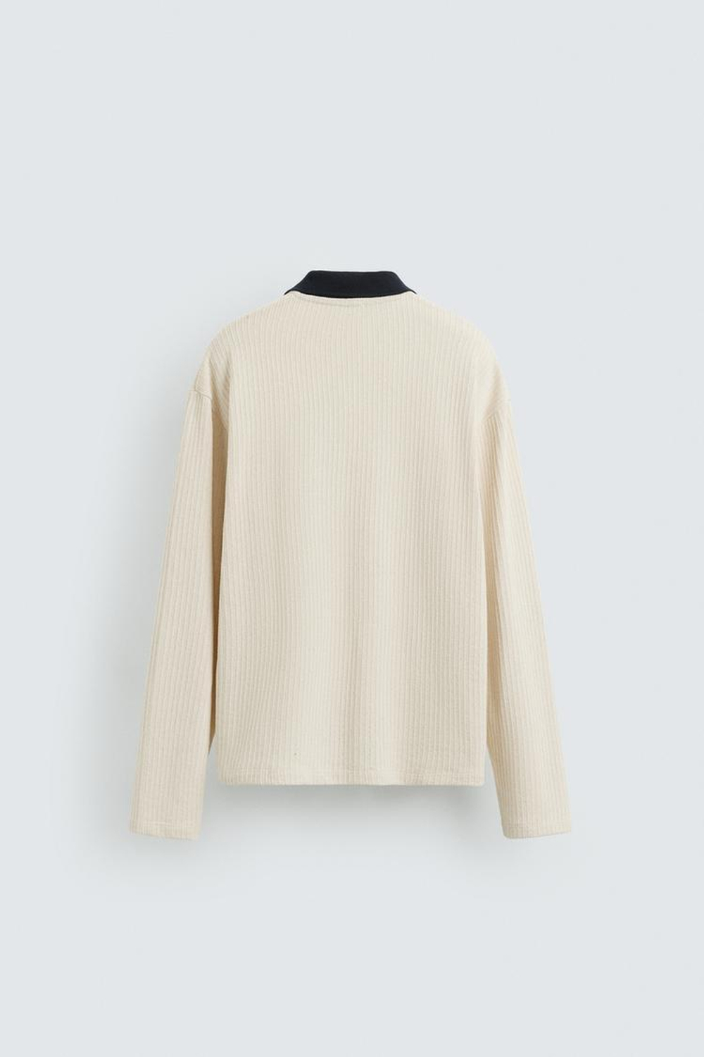 ZARA ТОЛСТОВКА С РЕЛЬЕФНЫМ УЗОРОМ И ШНУРКОМ, ЭКРЮ