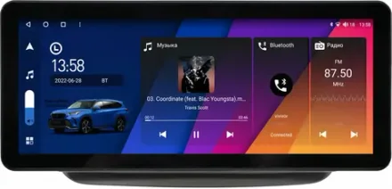 Магнитола для Mercedes-Benz B-класс (W246) 2011-2018 - Canbox H-Line 0158 монитор 12.3" QLED в стиле Audi на Android 10, ТОП-процессор, CarPlay, 4G SIM-слот