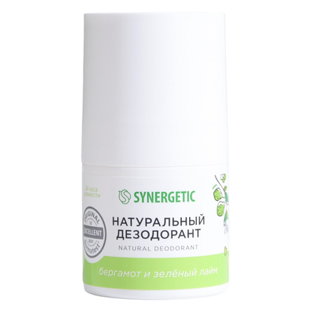 Дезодорант-антиперспирант Synergetic Бергамот и зеленый чай 50 мл