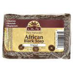 Okay Pure Naturals, Африканское чёрное мыло, классическое, 156 г