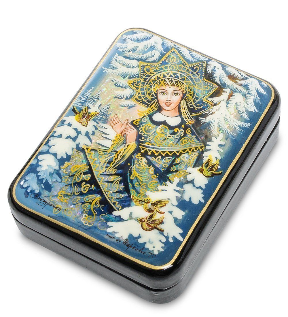 Народные промыслы ШК-55/ 72 Шкатулка «Снегурочка» авт. Маркова Т.