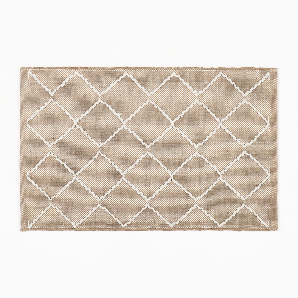 Ковер "Эко" 120*180см, 5%хлопок/ 95% джут, 1250 гр/м2