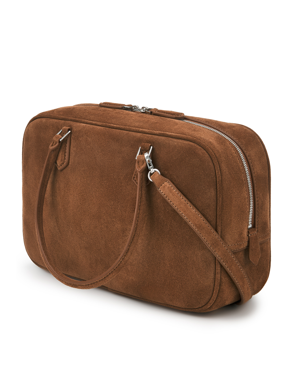 Bag ROMA M NEW suede caramel color