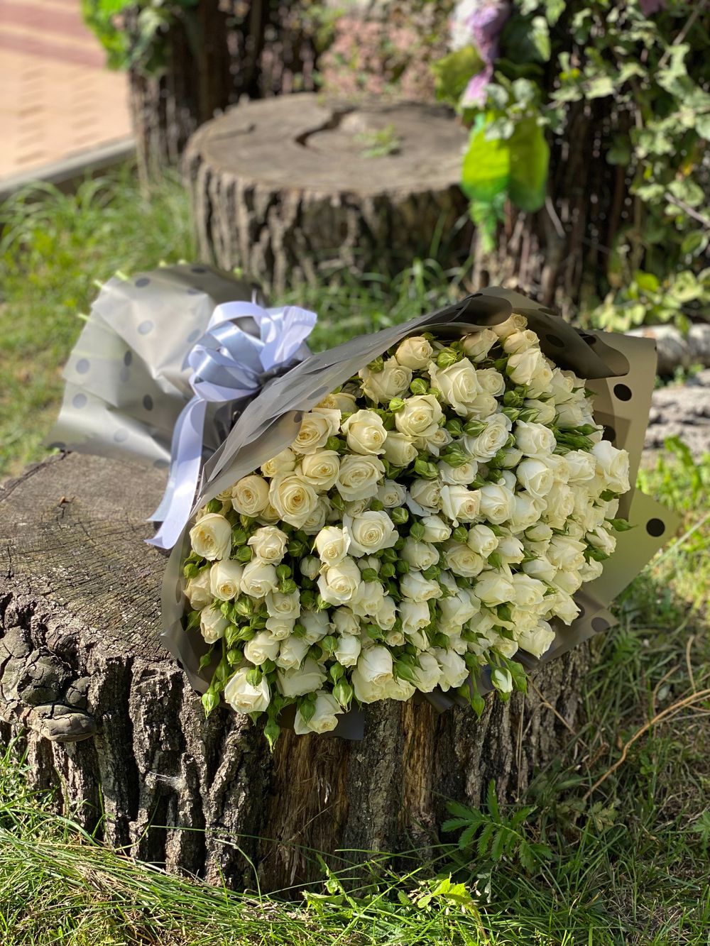 Букет Роза кустовая белая