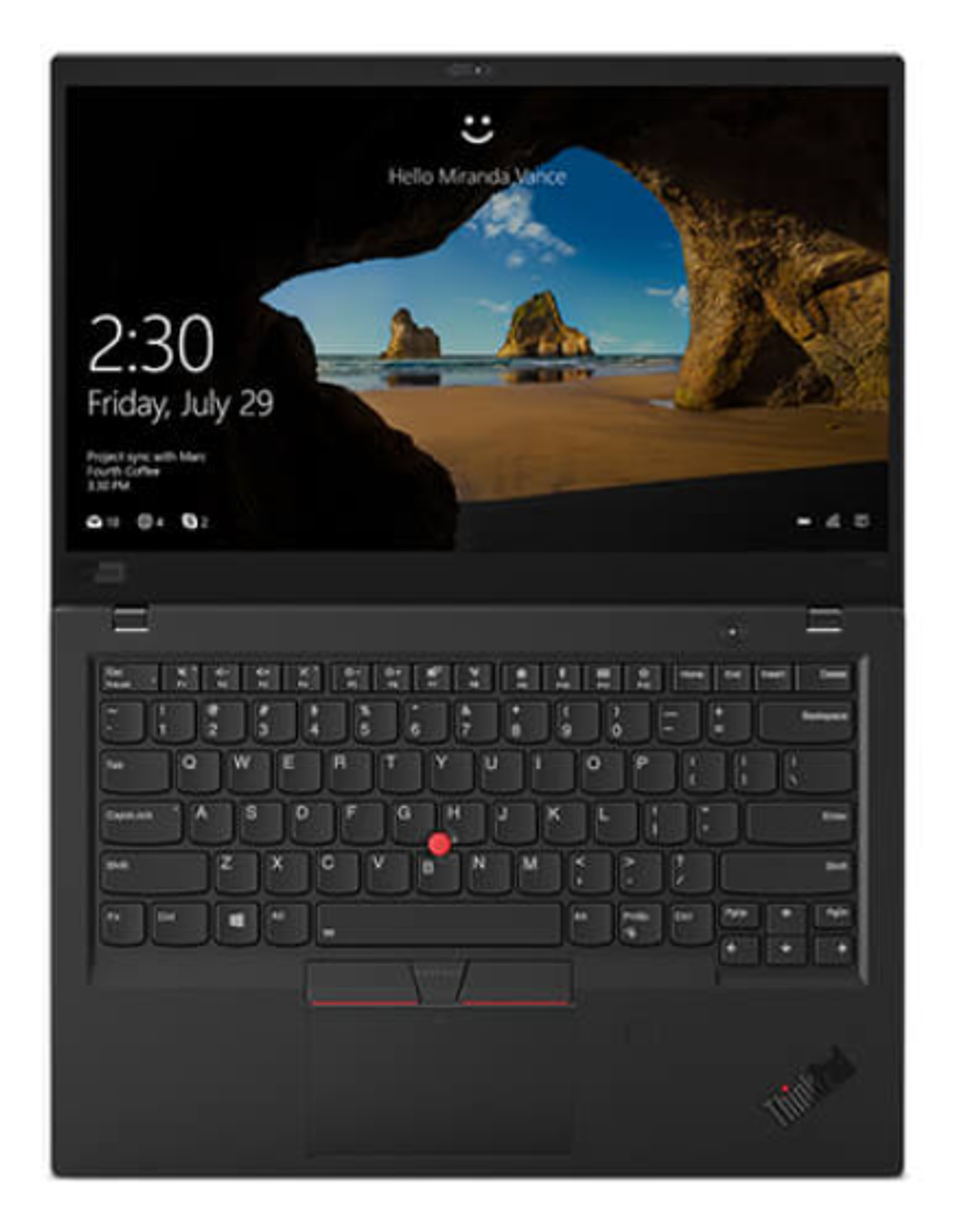 14" Ноутбук Lenovo Thinkpad X1 Carbon G6 (1920x1080, Intel Core i5-8350U, RAM 8ГБ, SSD 256ГБ, Intel UHD Graphics 620, Win 10 Pro)