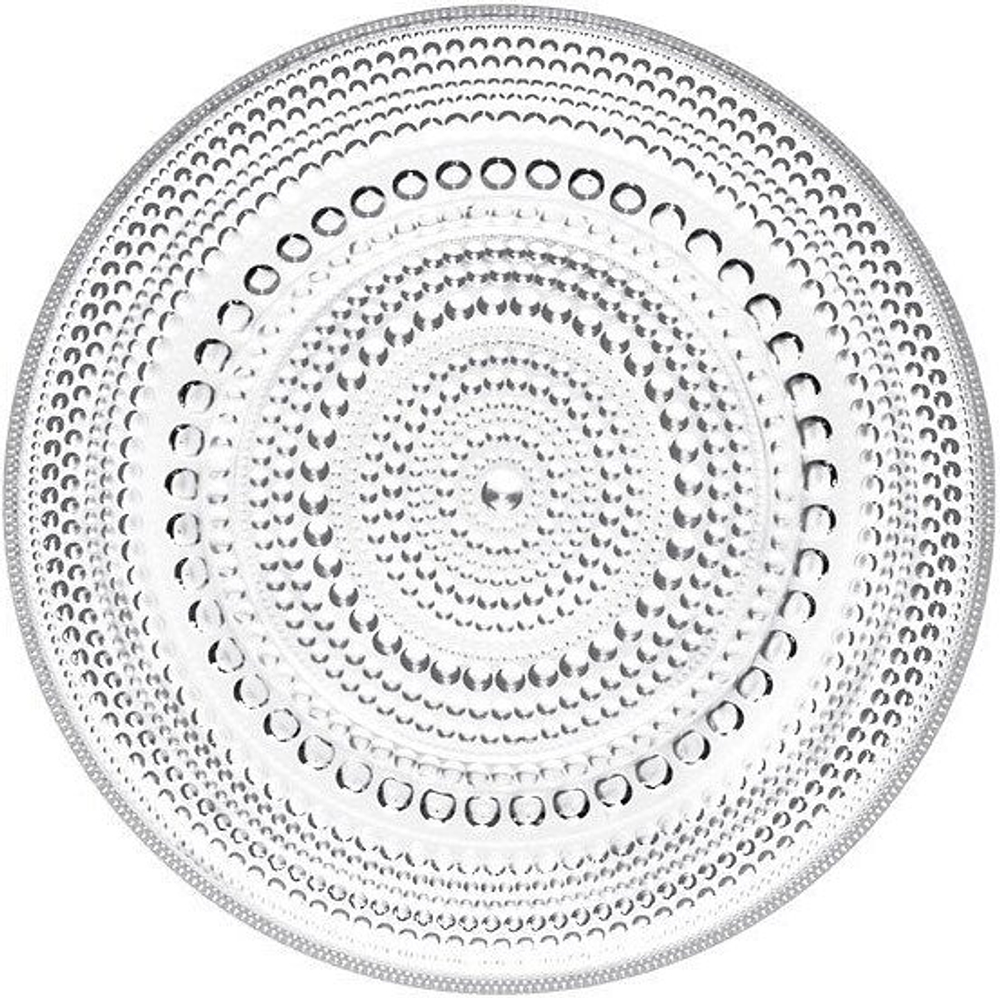 Тарелка обеденная iittala kastehelmi, стекло · арт. fabr 1007055